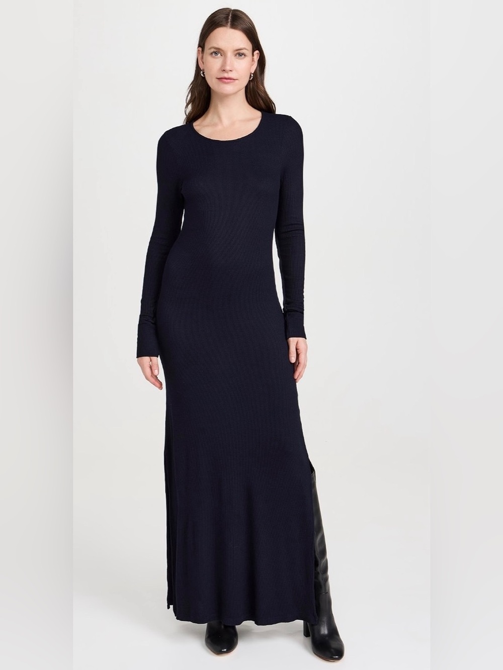 Les Tien Lily Long Sleeve Black Dress Size Small